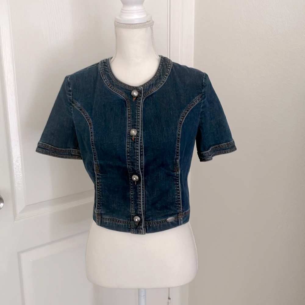 Y2k Denim women’s Short Sleeve top Size:MP